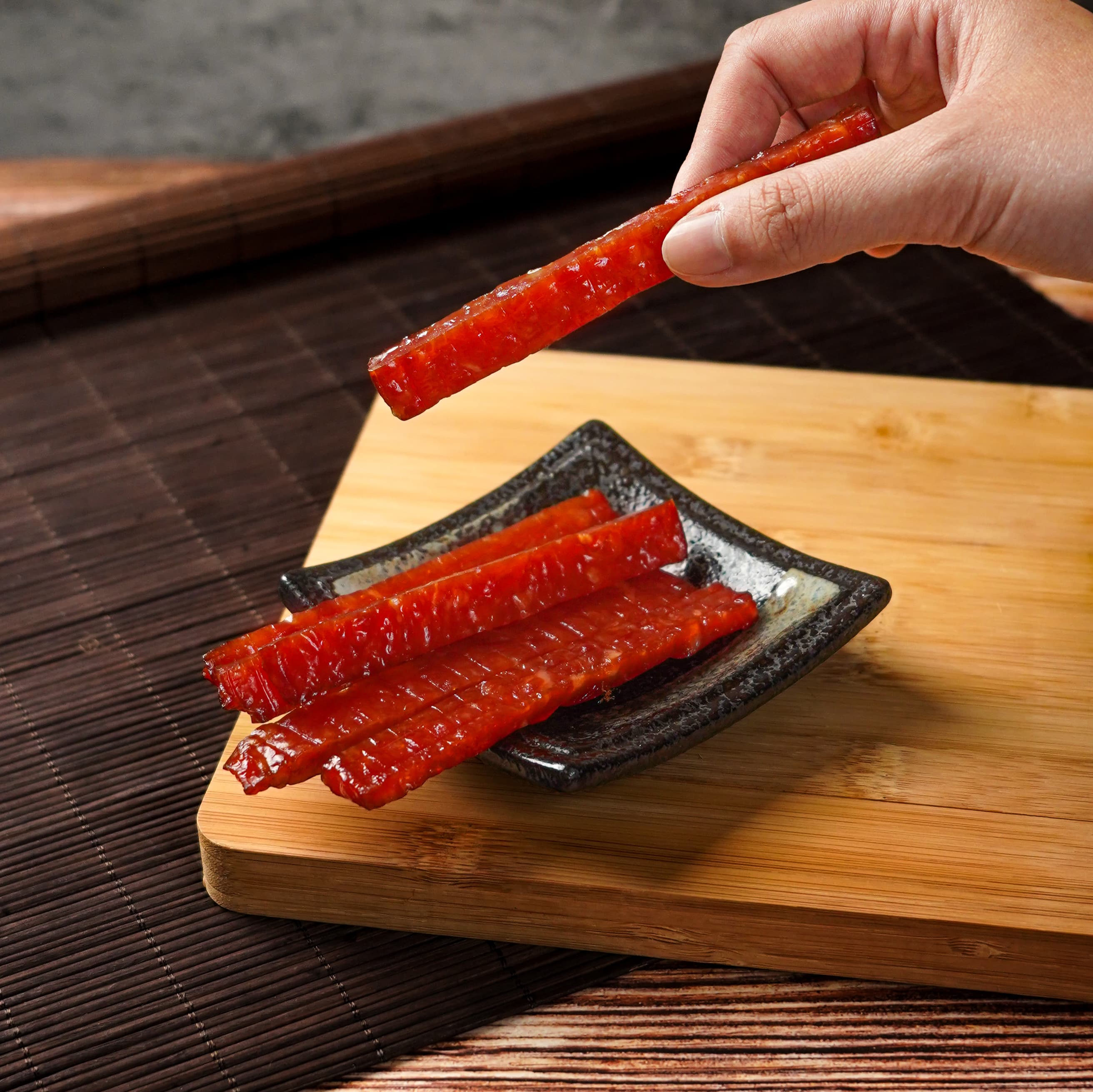 蒜味筷子豬肉乾 商品描述圖