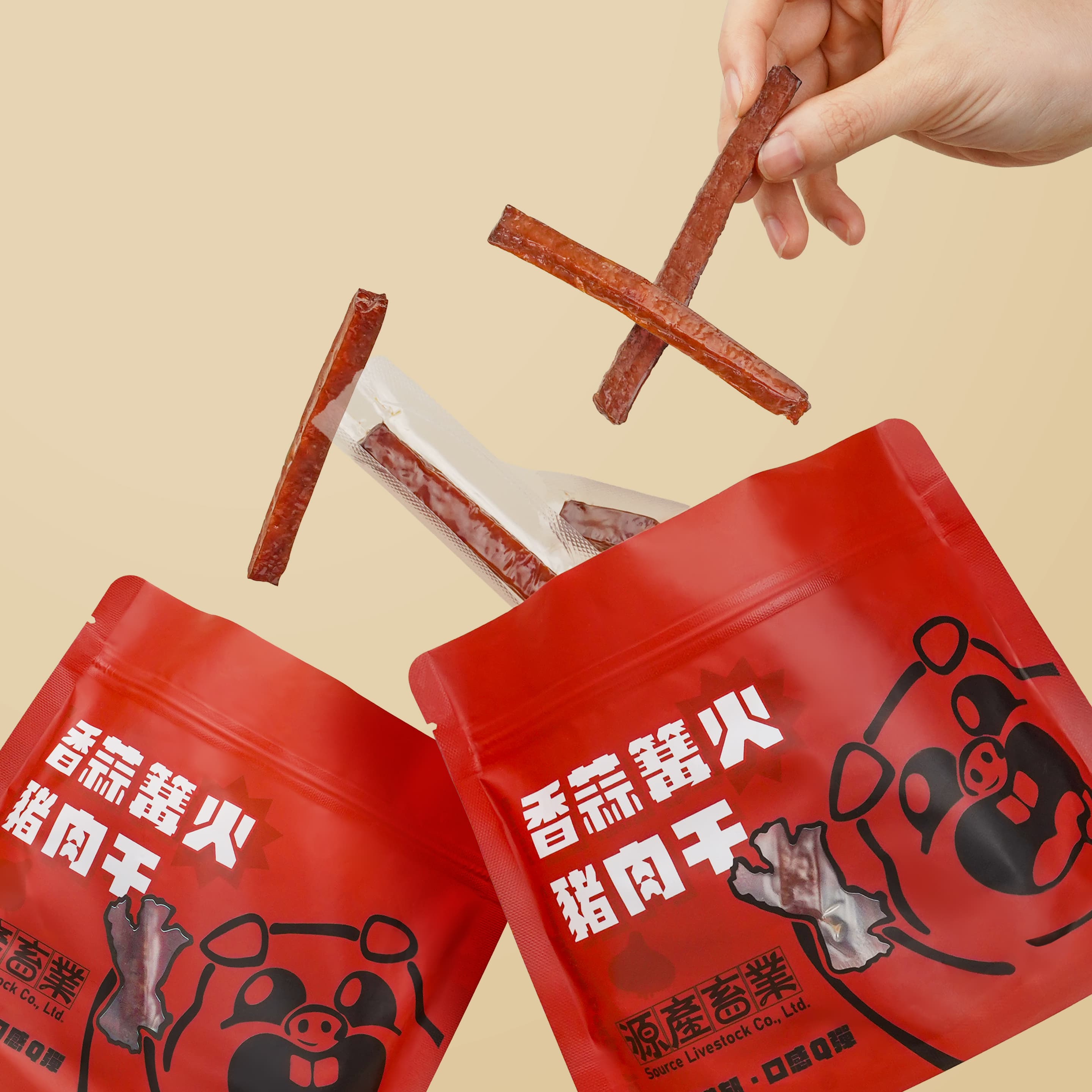 蒜味筷子豬肉乾